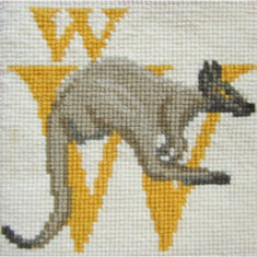 Elizabeth Bradley Animal Alphabet Tapestry Kit - W  Wallaby